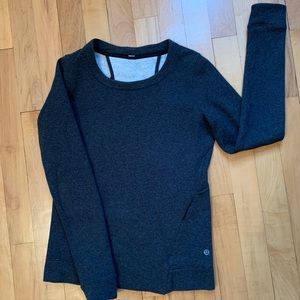 size 2 open back lululemon sweater